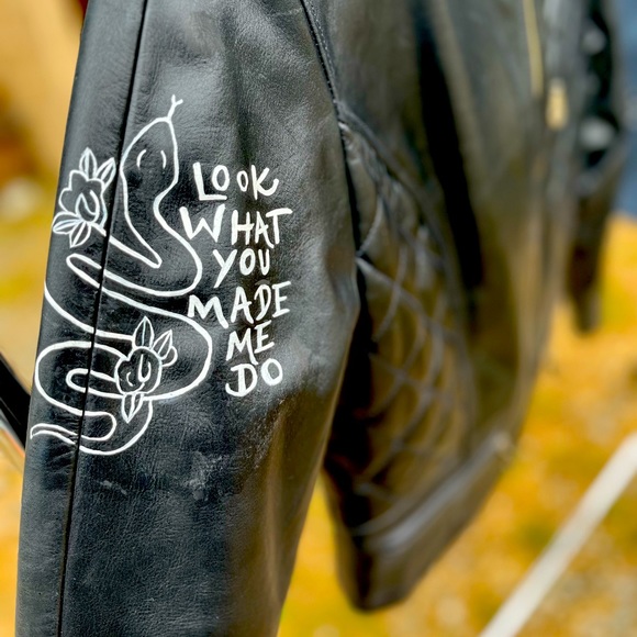 Swift Inspired Leather Jacket - Picture 3 of 9